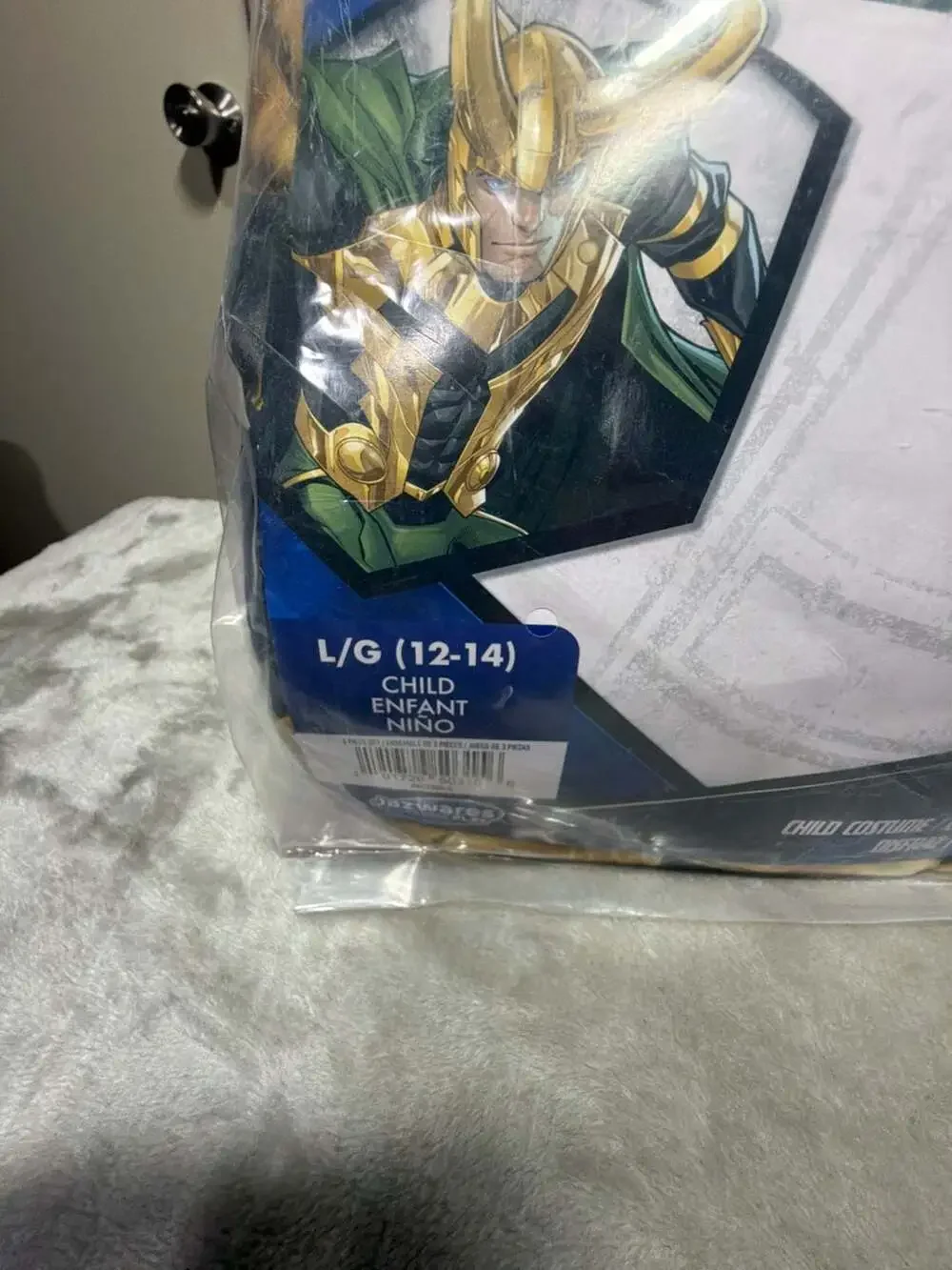 Marvel Avengers Loki Child Costume Size 12-14 Muscle Chest